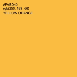 #FABD42 - Yellow Orange Color Image